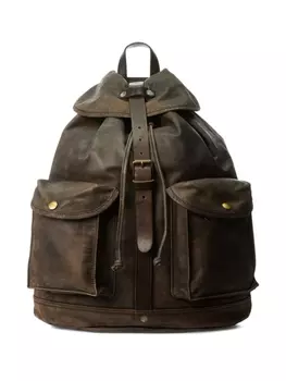 Ralph Lauren рюкзак с эффектом потертости, коричневый