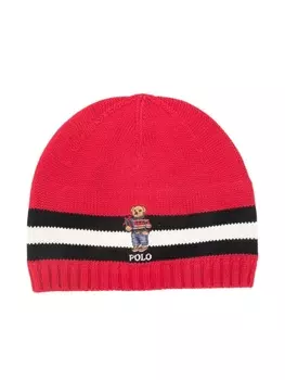 Ralph Lauren шапка бини с логотипом, красный
