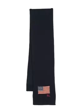 Ralph Lauren шарф Flag с логотипом, синий