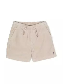 Ralph Lauren шорты с кулиской и вышитым логотипом, нейтральный цвет