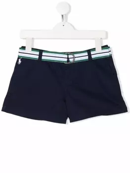 Ralph Lauren шорты с поясом в полоску, синий