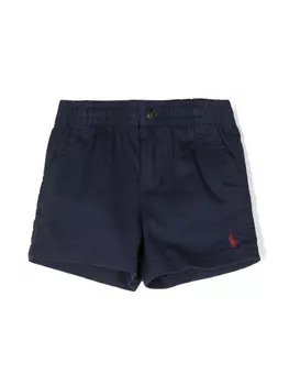Ralph Lauren шорты с вышитым логотипом, синий