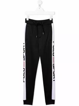 Ralph Lauren спортивные брюки с кулиской и логотипом, черный