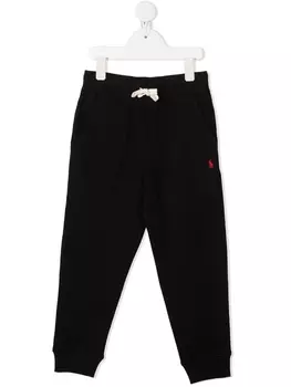 Ralph Lauren спортивные брюки с вышитым логотипом, черный