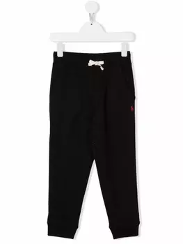 Ralph Lauren спортивные брюки с вышитым логотипом, черный