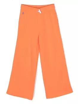 Ralph Lauren спортивные брюки с вышивкой Polo Pony, оранжевый