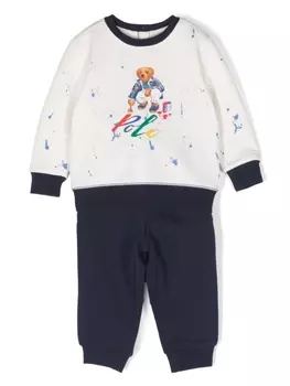 Ralph Lauren спортивный костюм с принтом Polo Bear, белый
