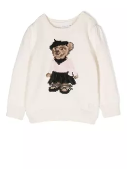 Ralph Lauren свитер Ballerina Polo Bear, нейтральный цвет