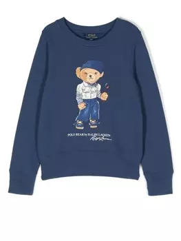 Ralph Lauren толстовка Polo Bear с круглым вырезом, синий