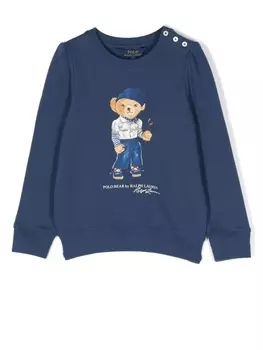 Ralph Lauren толстовка Polo Bear с круглым вырезом, синий