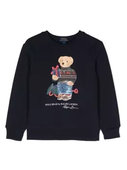 Ralph Lauren толстовка Polo Bear с круглым вырезом, синий