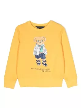 Ralph Lauren толстовка с принтом Polo Bear, желтый