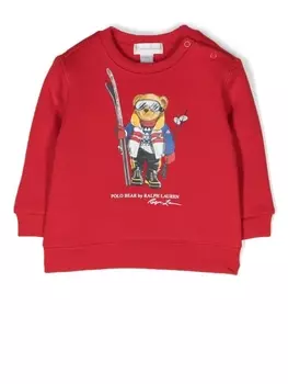 Ralph Lauren толстовка с принтом Teddy, красный