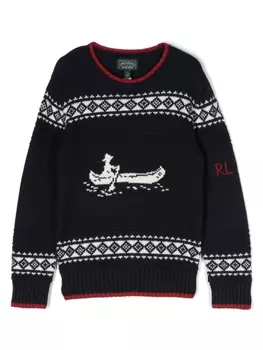 Ralph Lauren толстовка с узором, синий