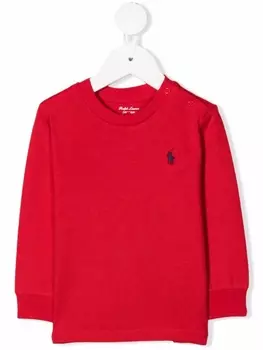 Ralph Lauren толстовка с вышитым логотипом, красный