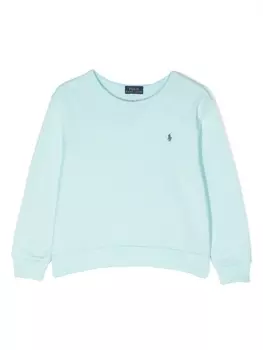 Ralph Lauren толстовка с вышитым логотипом, синий