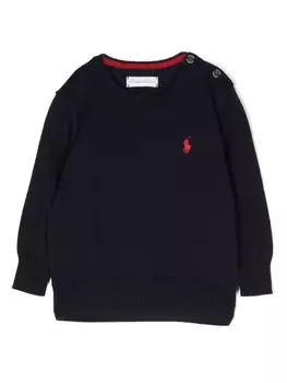 Ralph Lauren толстовка с вышитым логотипом, синий