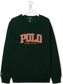 Ralph Lauren толстовка с вышитым логотипом, зеленый