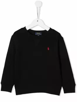 Ralph Lauren толстовка с вышивкой Polo Pony, черный