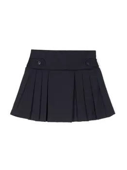 Ralph Lauren юбка с завышенной талией и складками, синий