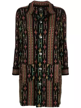 Ralph Lauren жакет Duster с геометричным узором, черный
