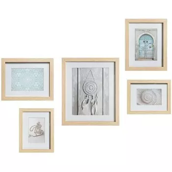 Рамка для фотографий Atmosphera Crateur d'intrieur 36916 5 шт, бежевый