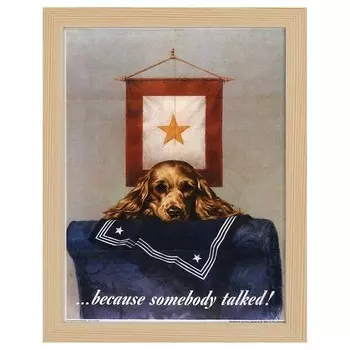 Рамка для фотографий LegendArte Because Somebody Talked цвет eiche