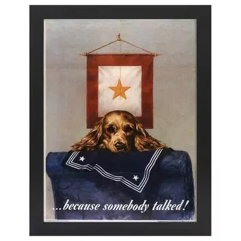 Рамка для фотографий LegendArte Because Somebody Talked, черный