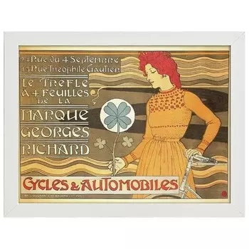 Рамка для фотографий LegendArte Georges Richard Cycles, белый