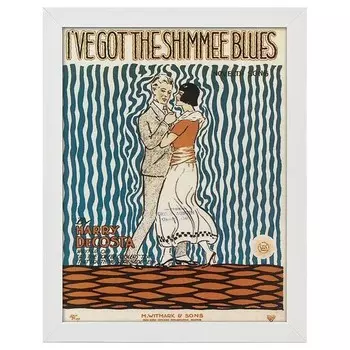 Рамка для фотографий LegendArte I've Got The Shimmee Blues, белый