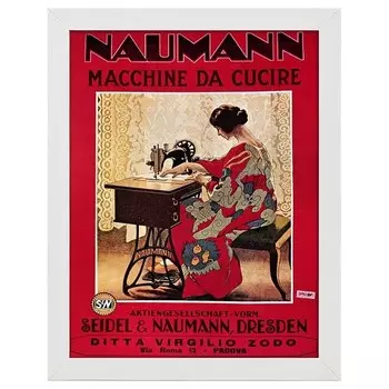 Рамка для фотографий LegendArte Naumann Macchine da Cucire, белый