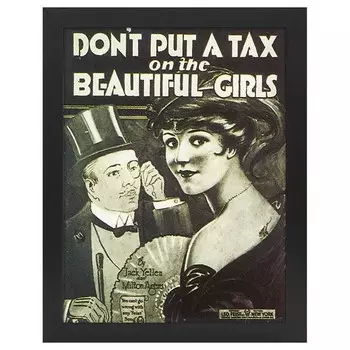 Рамка для фотографий LegendArte No Tax on beautiful Girls, черный