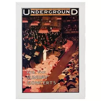 Рамка для фотографий LegendArte Poster 1912 Concerts, белый
