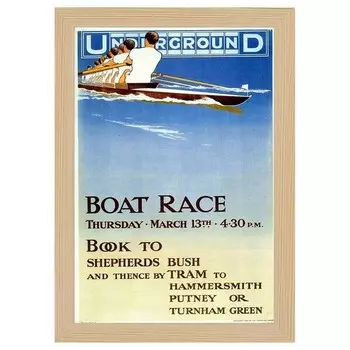 Рамка для фотографий LegendArte Poster 1913 Boat Race цвет eiche dekor