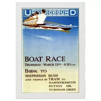 Рамка для фотографий LegendArte Poster 1913 Boat Race, белый