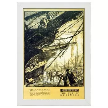 Рамка для фотографий LegendArte Poster 1913 Way Of Business, белый