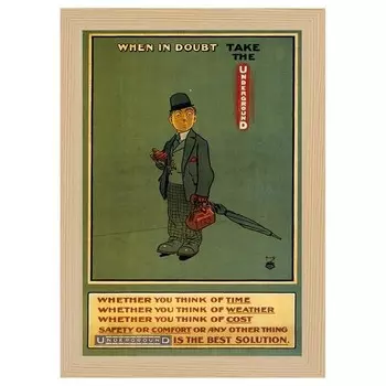 Рамка для фотографий LegendArte Poster 1913 When In Doubt цвет eiche