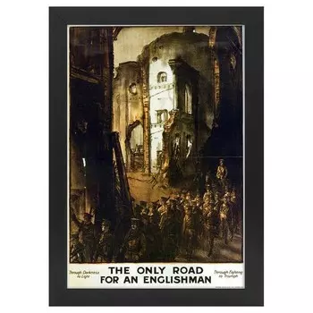 Рамка для фотографий LegendArte Poster 1914 The Only Road, черный