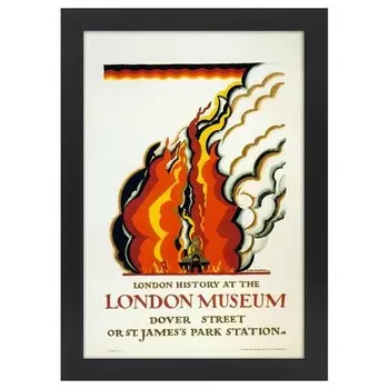 Рамка для фотографий LegendArte Poster 1922 London Museum, черный