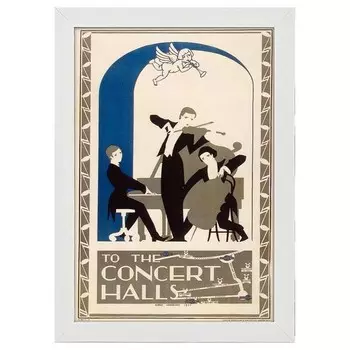 Рамка для фотографий LegendArte Poster 1923 Concert Halls, белый
