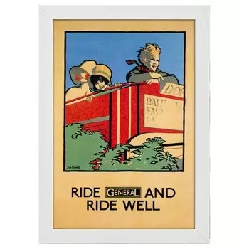 Рамка для фотографий LegendArte Poster 1926 Ride General, белый