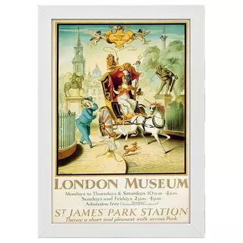 Рамка для фотографий LegendArte Poster 1928 Tate Gallery, белый