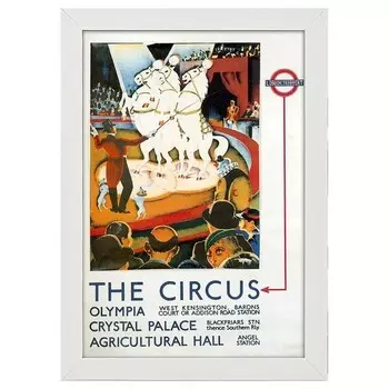 Рамка для фотографий LegendArte Poster 1933 Circus, белый