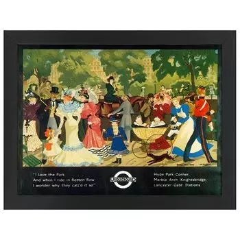 Рамка для фотографий LegendArte Poster 1933 I Love the Park, черный