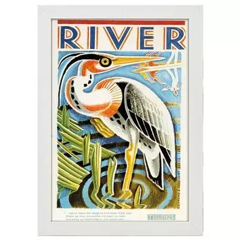 Рамка для фотографий LegendArte Poster 1933 River, белый
