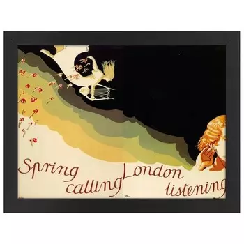 Рамка для фотографий LegendArte Poster 1935 Spring Calling, черный