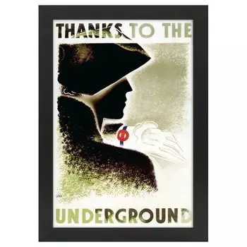 Рамка для фотографий LegendArte Poster 1935 Thanks, черный