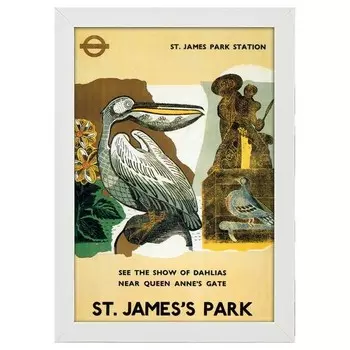 Рамка для фотографий LegendArte Poster 1936 St James Park, белый