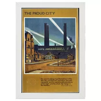 Рамка для фотографий LegendArte Poster 1944 Proud City, белый