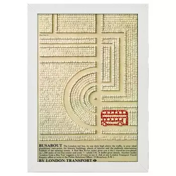 Рамка для фотографий LegendArte Poster 1970 Busabout, белый